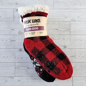 Muk Luks Cozy Cabin Socks - 2 Pair Pack NWT S/M